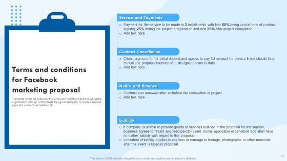 Facebook Marketing Proposal Ppt PowerPoint Presentation Complete Deck With Slides