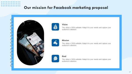 Facebook Marketing Proposal Ppt PowerPoint Presentation Complete Deck With Slides
