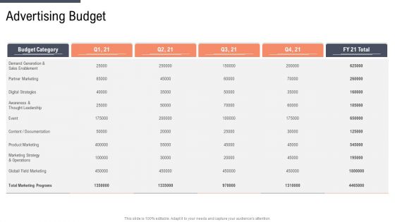 Factor Approaches For Potential Audience Targeting Advertising Budget Information PDF