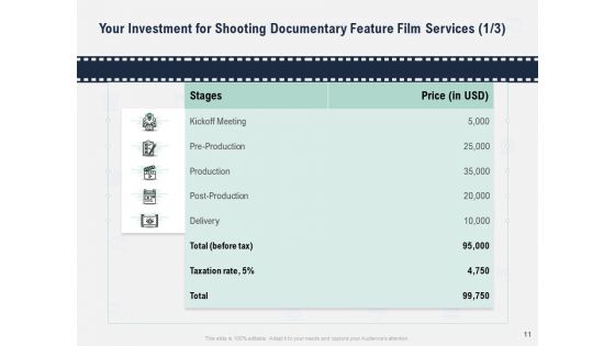 Factual Picture Filming Proposal Ppt PowerPoint Presentation Complete Deck With Slides