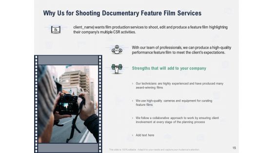Factual Picture Filming Proposal Ppt PowerPoint Presentation Complete Deck With Slides