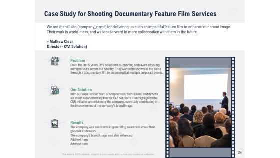 Factual Picture Filming Proposal Ppt PowerPoint Presentation Complete Deck With Slides