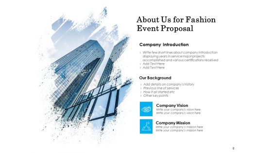 Fashion Event Proposal Ppt PowerPoint Presentation Complete Deck With Slides