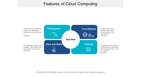 Features Of Cloud Computing Ppt PowerPoint Presentation Infographic Template Example