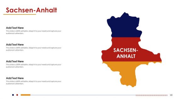 Federal Republic Of Germany And States Map PowerPoint Template