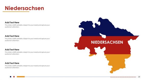 Federal Republic Of Germany And States Map PowerPoint Template
