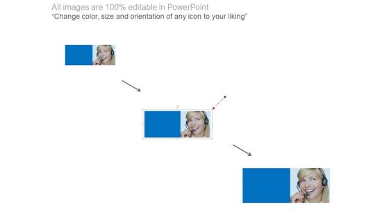 Female Customer Care Executive Powerpoint Slides
