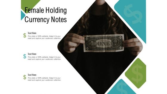 Female Holding Currency Notes Ppt PowerPoint Presentation File Professional PDF