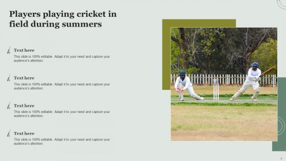 Field Cricket Images Ppt PowerPoint Presentation Complete With Slides