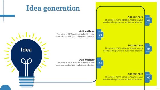 Field Marketing Strategies To Boost Product Sales Idea Generation Summary PDF