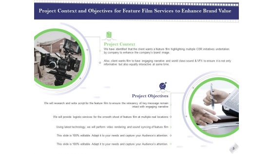 Film Branding Enrichment Proposal Ppt PowerPoint Presentation Complete Deck With Slides