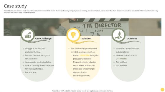 Film Making Firm Profile Case Study Ppt PowerPoint Presentation File Files PDF Film Making Firm Profile Case Study Ppt PowerPoint Presentation File Files PDF