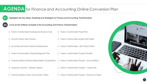 Finance And Accounting Online Conversion Plan Ppt PowerPoint Presentation Complete Deck With Slides