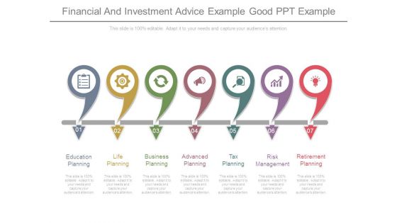 Financial And Investment Advice Example Good Ppt Example