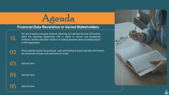 Financial Data Revelation To Varied Stakeholders Ppt PowerPoint Presentation Complete Deck With Slides