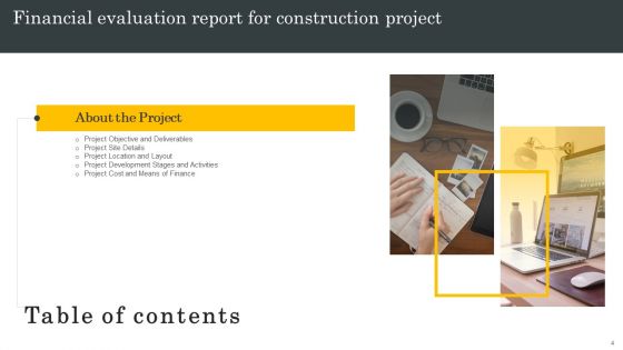 Financial Evaluation Report For Construction Project Ppt PowerPoint Presentation Complete Deck With Slides