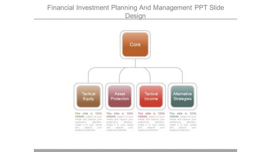 Financial Investment Planning And Management Ppt Slide Design