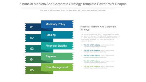 Financial Markets And Corporate Strategy Template Powerpoint Shapes Financial Markets And Corporate Strategy Template Powerpoint Shapes