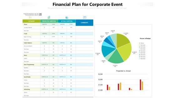 Financial Plan For Corporate Event Ppt PowerPoint Presentation Gallery Summary PDF Financial Plan For Corporate Event Ppt PowerPoint Presentation Gallery Summary PDF