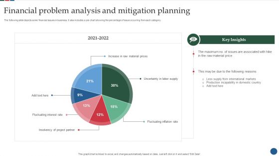 Financial Problem Analysis And Mitigation Planning Portrait PDF