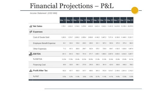 Financial Projections Pandl Ppt PowerPoint Presentation Styles Gallery Financial Projections Pandl Ppt PowerPoint Presentation Styles Gallery