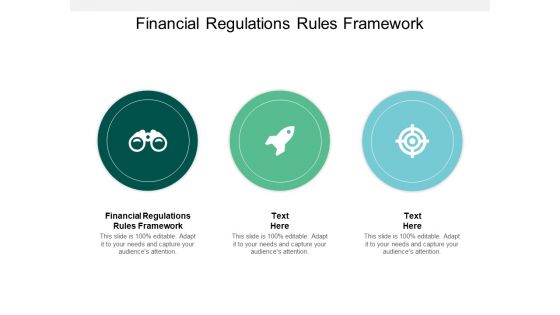 Financial Regulations Rules Framework Ppt PowerPoint Presentation Styles Maker Cpb