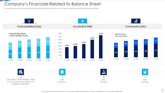Financial Report Of An IT Firm Companys Financials Related To Balance Sheet Introduction PDF
