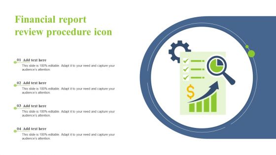 Financial Report Review Procedure Icon Demonstration PDF Financial Report Review Procedure Icon Demonstration PDF