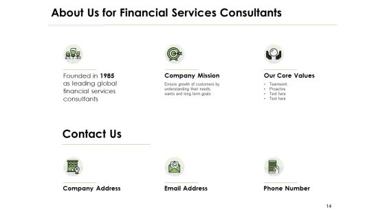 Financial Service Consultants Proposal Ppt PowerPoint Presentation Complete Deck With Slides
