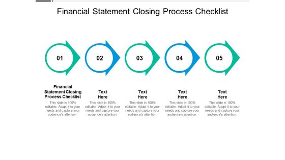 Financial Statement Closing Process Checklist Ppt PowerPoint Presentation Summary Deck Cpb