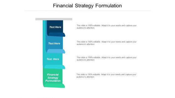Financial Strategy Formulation Ppt PowerPoint Presentation Ideas Clipart Images