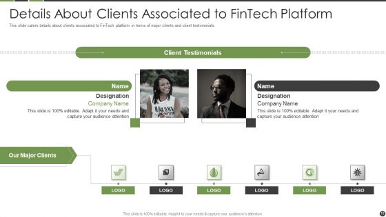 Financial Technology Startup Capital Raising Elevator Pitch Deck Ppt PowerPoint Presentation Complete Deck With Slides