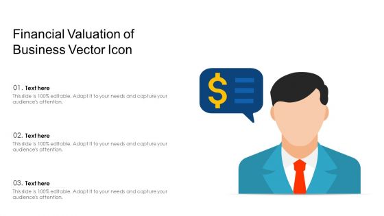 Financial Valuation Of Business Vector Icon Ppt PowerPoint Presentation Gallery Format PDF