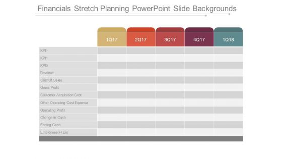 Financials Stretch Planning Powerpoint Slide Backgrounds