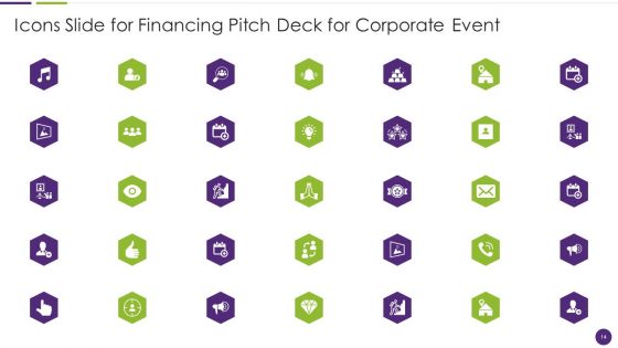 Financing Pitch Deck For Corporate Event Ppt PowerPoint Presentation Complete With Slides