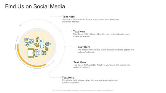 Find Us On Social Media Company Profile Ppt Professional Slides PDF