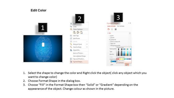 Finger Print Circuit For Security Analysis Powerpoint Template