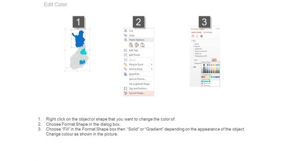 Finland Map With Economic Data Analysis Powerpoint Slides