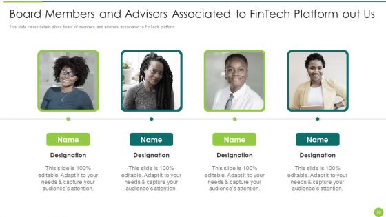 Fintech Service Company Capital Raising Elevator Pitch Deck Ppt PowerPoint Presentation Complete Deck With Slides