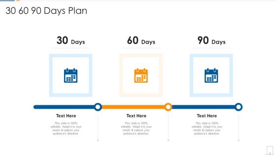 Fintech Startup Shareholder Capital Raising 30 60 90 Days Plan Slides PDF