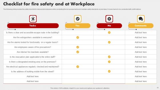 Fire Safety At Workplace Ppt PowerPoint Presentation Complete Deck With Slides