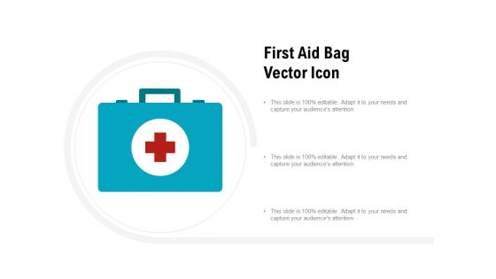 First Aid Bag Vector Icon Ppt PowerPoint Presentation Outline Summary