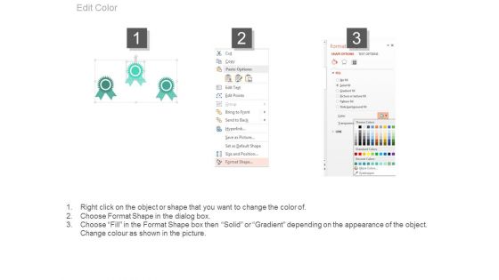 First Second Third Rank Ribbon Design Powerpoint Slides