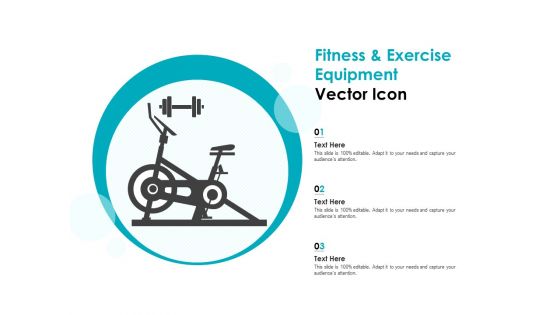 Fitness And Exercise Equipment Vector Icon Ppt PowerPoint Presentation Pictures Master Slide