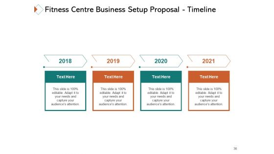 Fitness Centre Business Setup Proposal Ppt PowerPoint Presentation Complete Deck With Slides
