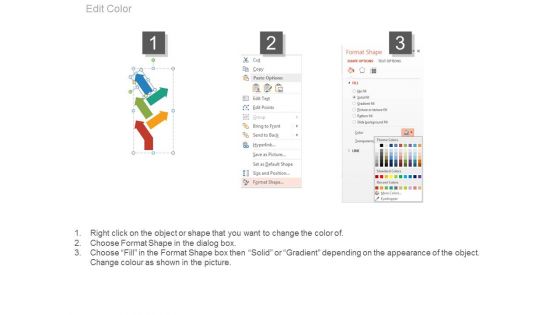 Five Arrows For Cost Leadership Strategy Powerpoint Slides