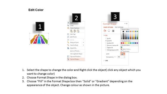 Five Arrows Pointing On Globe Powerpoint Templates