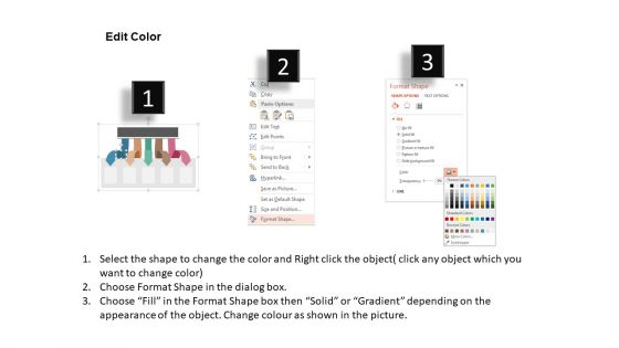 Five Arrows To Visual Information Display Powerpoint Templates