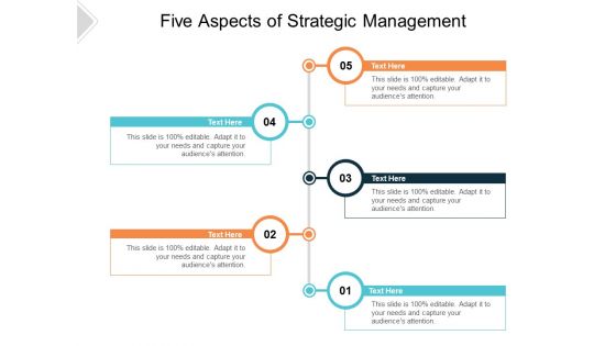 Five Aspects Of Strategic Management Ppt PowerPoint Presentation Layout
