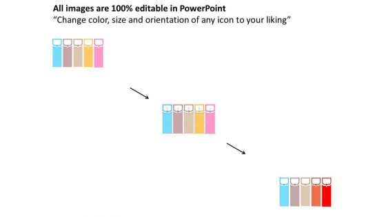 Five Banners For Management Development Process Powerpoint Template